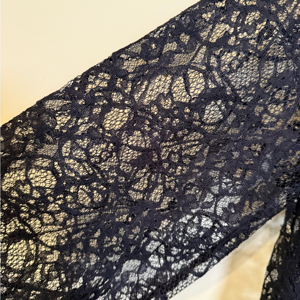 ANDREE BY UNIT Black Lace Blouse *NEW WITH TAGS* - Picture 4 of 12